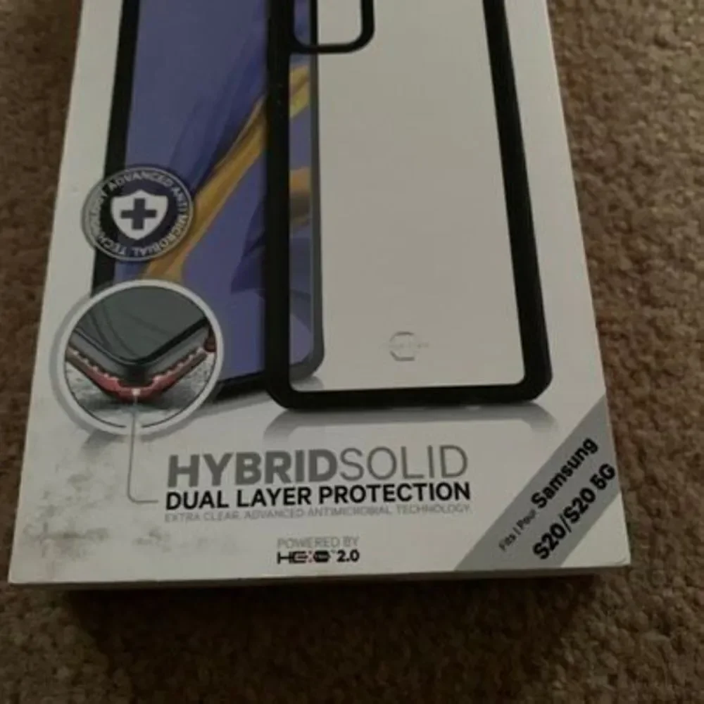 ItSkins Hybrid Solid Dual Layer Protection Black Case For Samsung S20/S20 5G